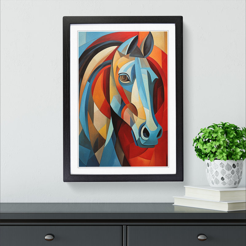 Horse Cubism No.2 - Framed Print