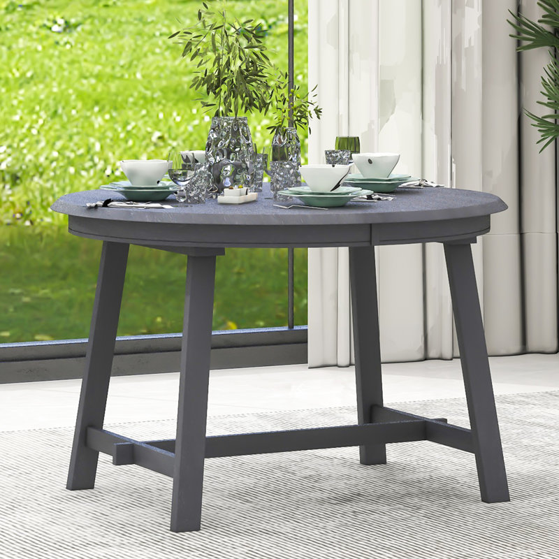  Round Extendable Wood Dining Table for Kitchen or Dining Room