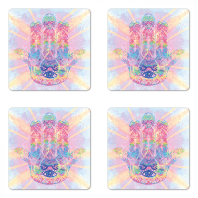 Square 4 Piece Coaster Set