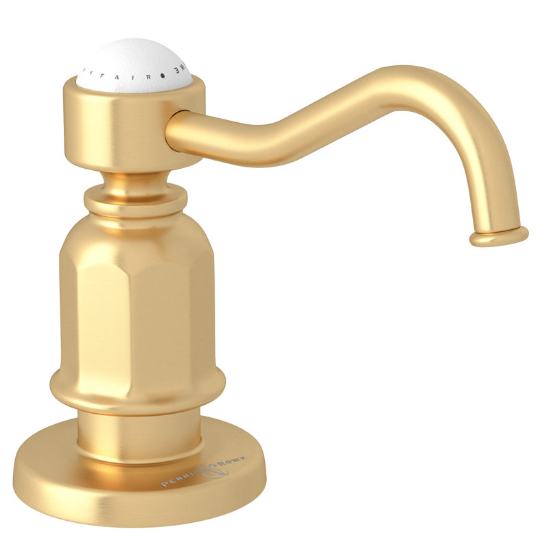 Soap Dispenser, Satin English Gold