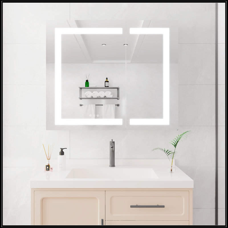 Armoire à pharmacie 36 po x 30 po avec miroir de coiffeuse à DEL