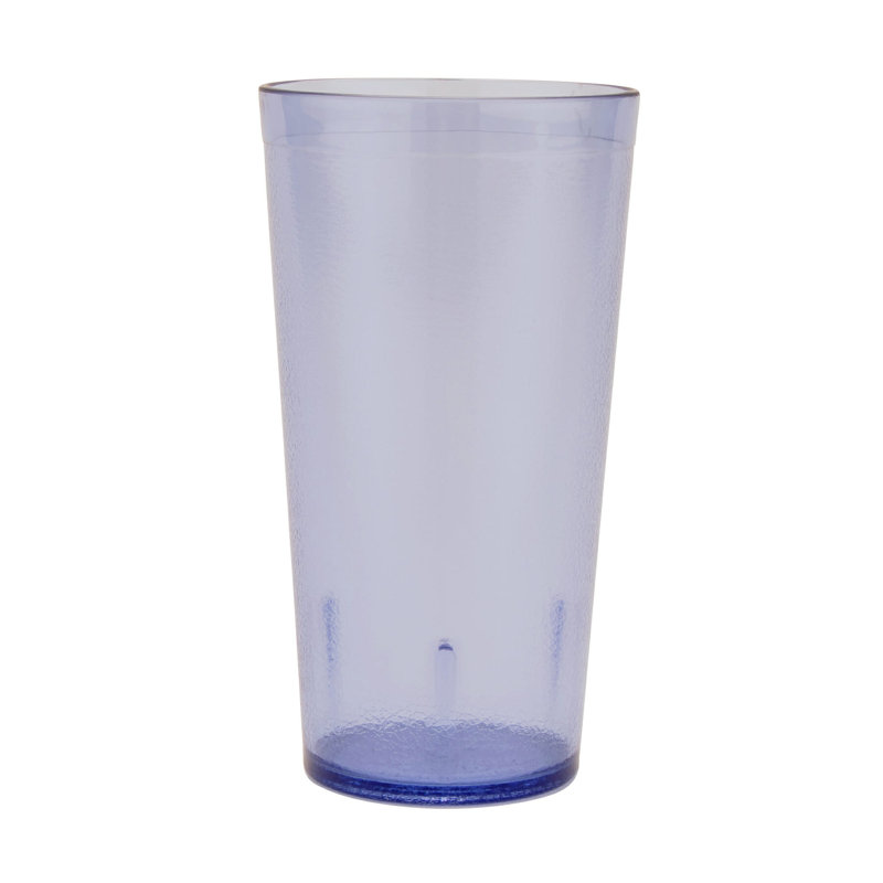 GET Gobelets de restaurant en plastique robustes, 32 onces, Bleu
