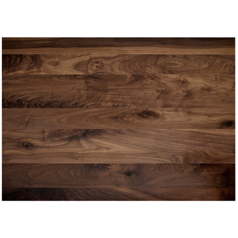 Rustic Walnut Open Nightstand