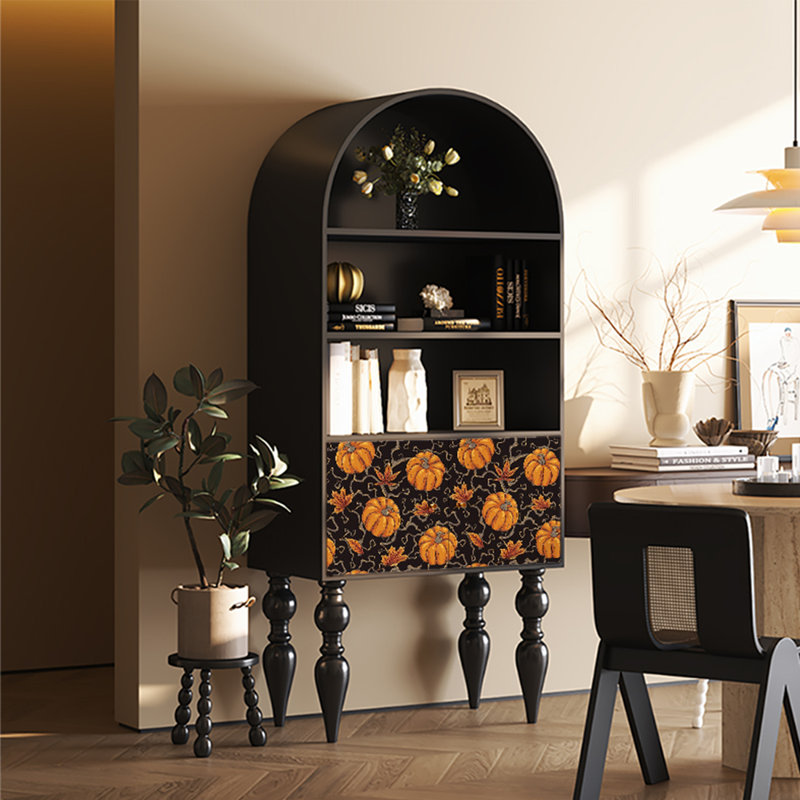Modern creative pumpkin pattern bookcase