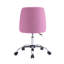 Chaise de bureau rembourrée en tissu avec base en chrome Natalia-73708257