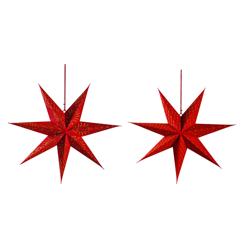 Étoile pliable faite à la main