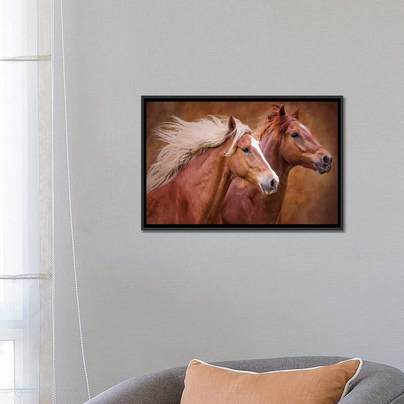 «Purebred I», impression sur toile, H 18 po x l 26 po x P 1,5 po, Toile avec cadre noir, Pas de tapis