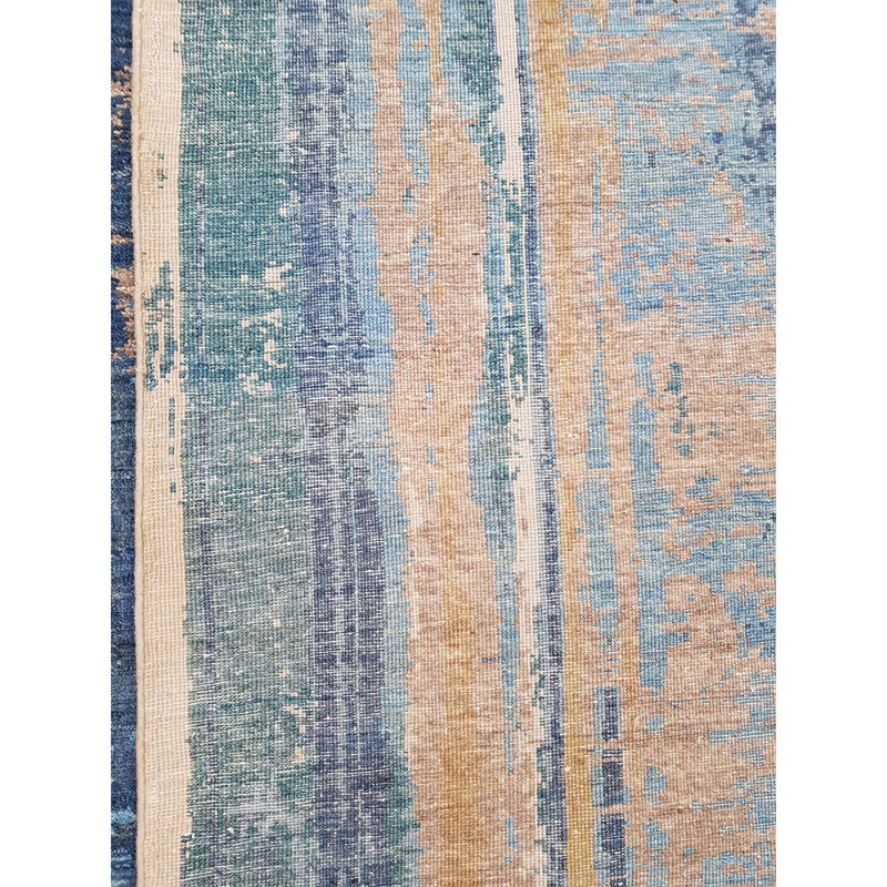 Tapis bleu / jaune de haute qualité