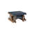 Navy Blue Top/Antique Mahogany Base