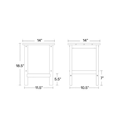 Table d'appoint Laguna Adirondack