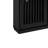 Mid Century Modern Fluted Sideboard Cabinet With 2 Outlet Holes, Buffet Cabinet With Storage,Black-290621458