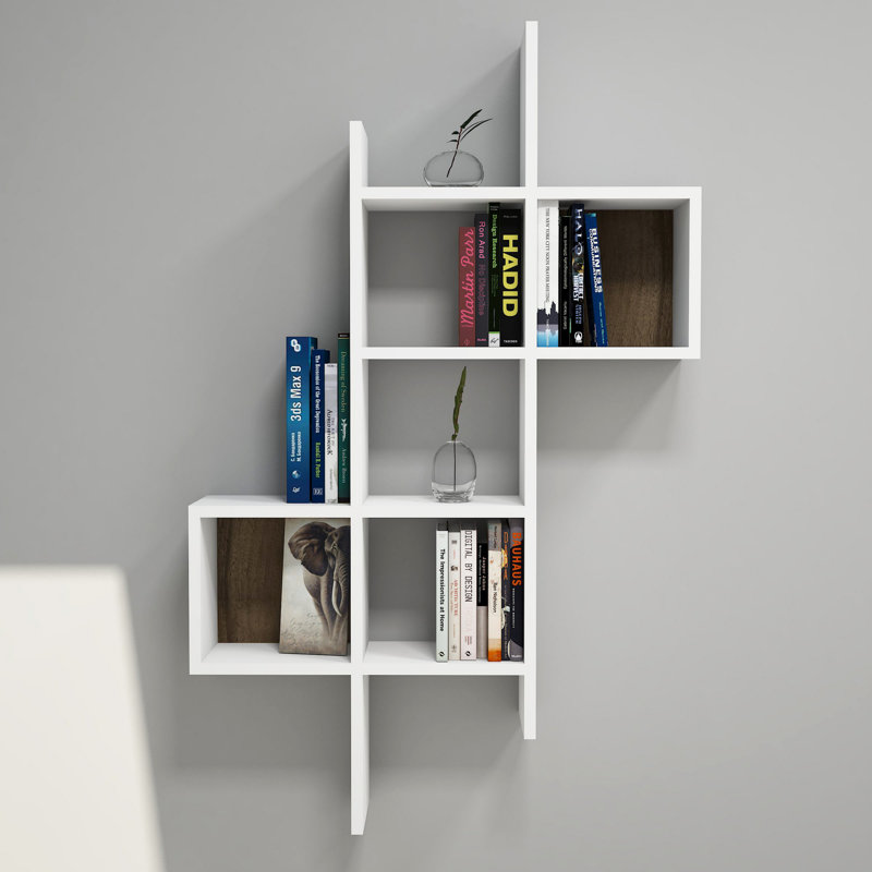 Tablette décorative 4 pièces Erastus, Blanc