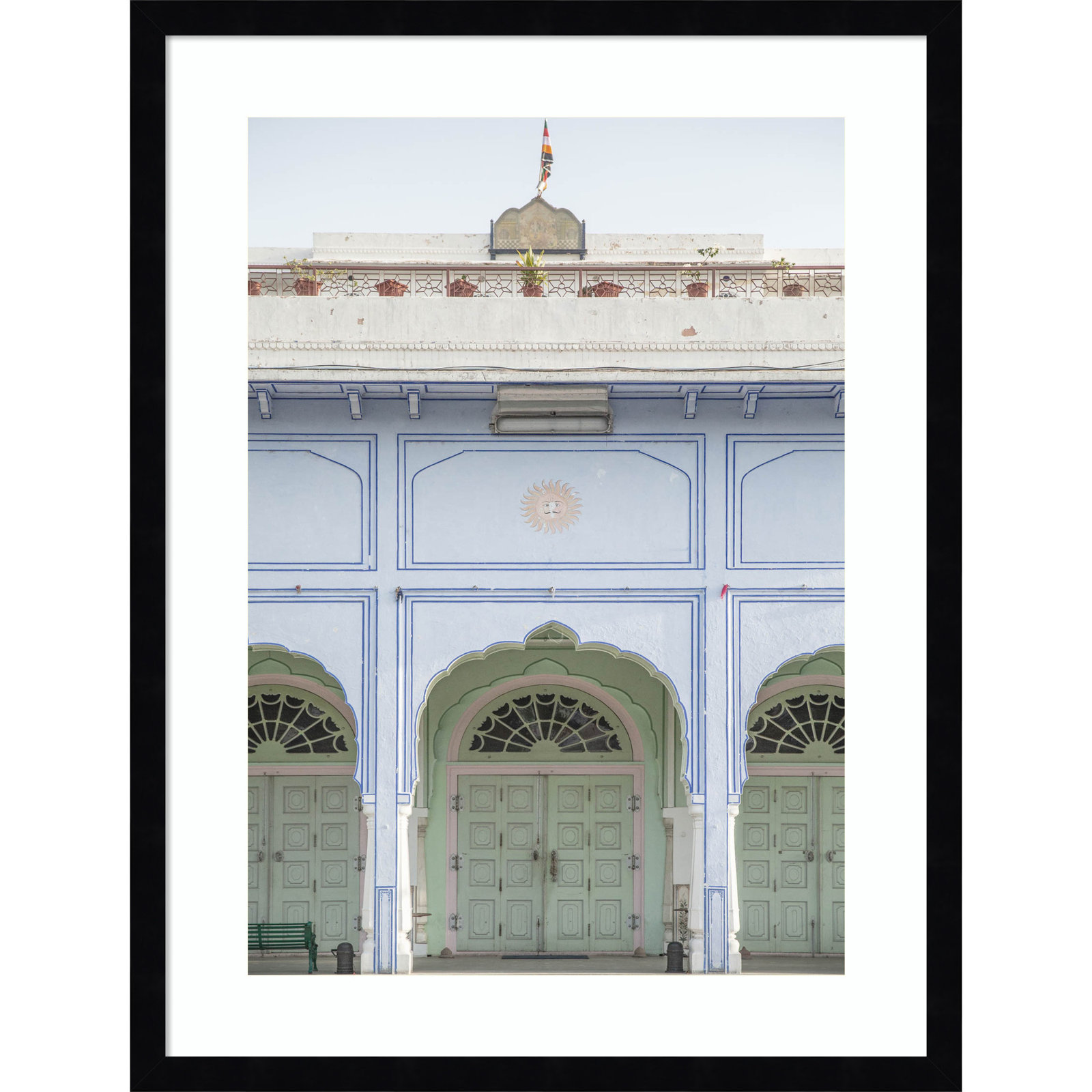 Sunshine Palace Print by Shot by Clint, Black, 25" H x 19" W