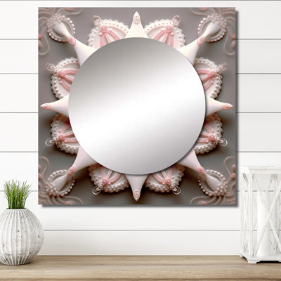 Lanterman - Miroir carré décoratif mural pour chambre à coucher