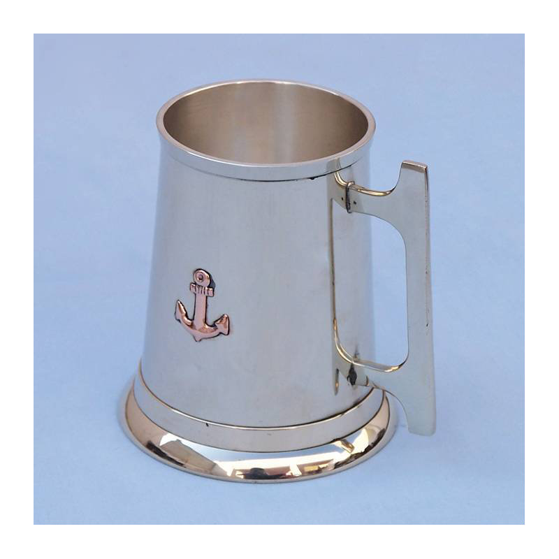 Tasse à bière en cuivre Violette, Laiton