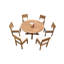 Jones Outdoor 7 - Piece Teak Dining Set-414561123