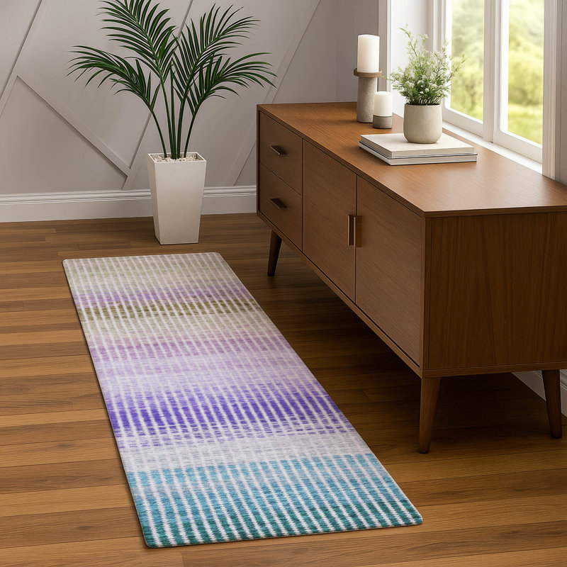 Machine Washable Indoor/Outdoor Chantille ACN2313 Stripes Rug, Runner 2'3" x 7'6"