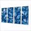 Feuillage indigo feuillage I - décoration murale feuilles - art mural traditionnel-785464709-785464710