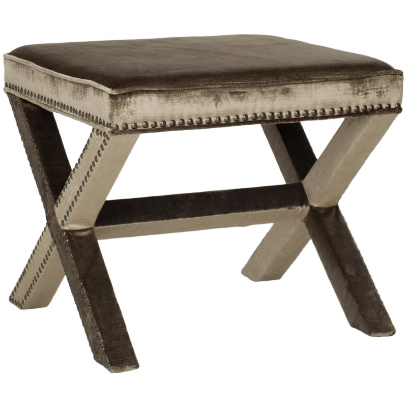 Dangela Upholstered Ottoman, Antique Sage