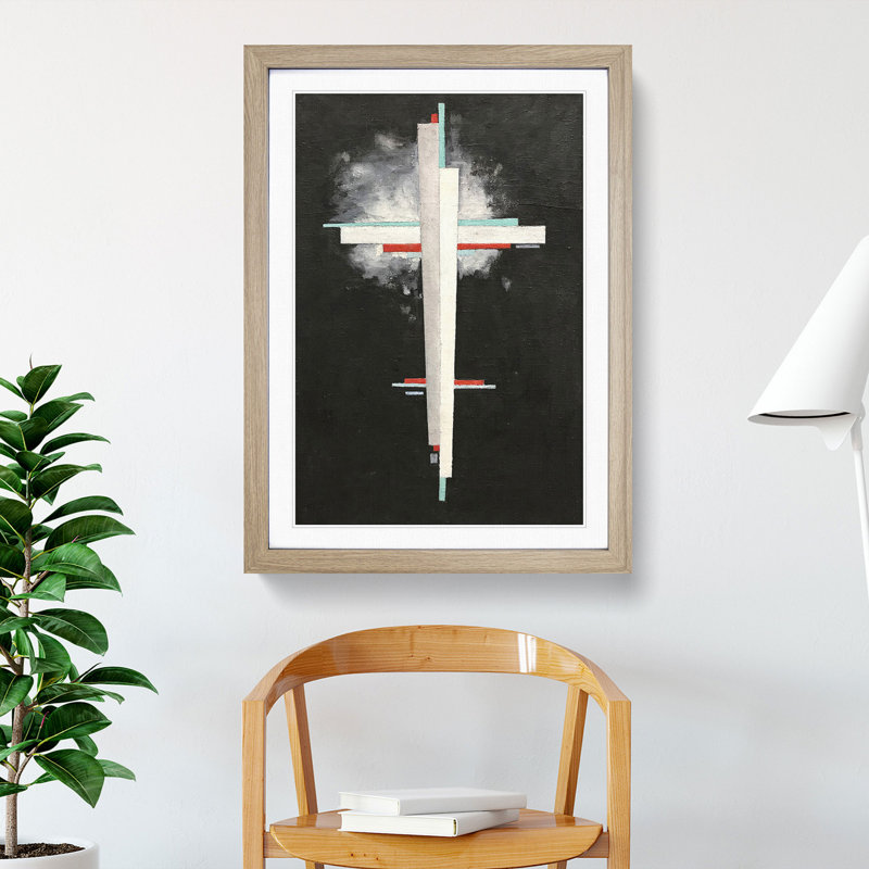 Suprematist Composition Vol.3 by Ilya Chashnik - Picture Frame Painting, Oak Framed, 36cm H x 27cm W x 2cm D