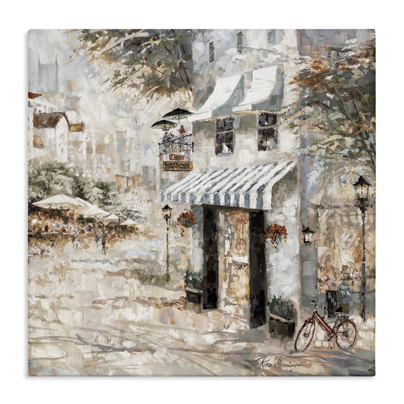  Art mural sur toile City Bistro par Ruane Manning, H 17 po x l 17 po