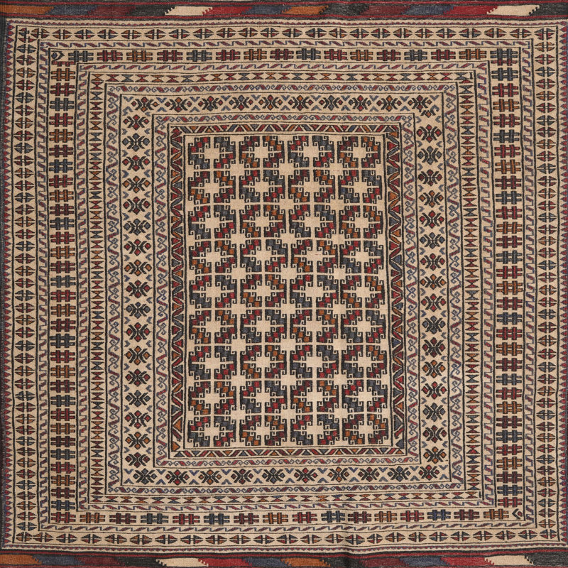 Oriental Indoor Rug, Square 6'