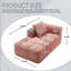 Canapé-lit en chenille confortable et élégant, canapé-lit modulaire pour se détendre dans le salon, la chambre à coucher, un appartement ou un salon-595421294