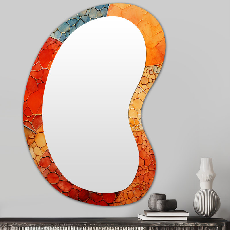 Miroir mural asymétrique bohémien Elegant, 31 po x 22 po
