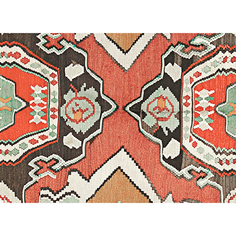 Hand Knotted Wool Area Rug in Multi