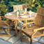 Essex Outdoor Round Teak Dining Table-21854627