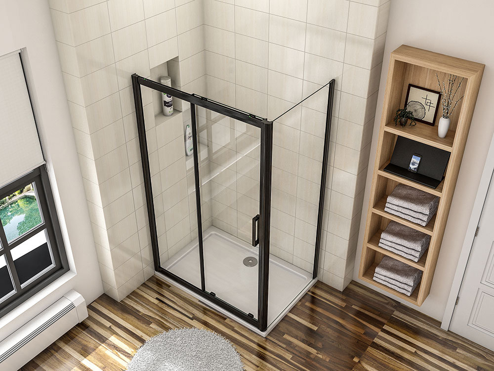 Analei Sliding Rectangle Shower Enclosure with Tray  1950 x 1500 mm