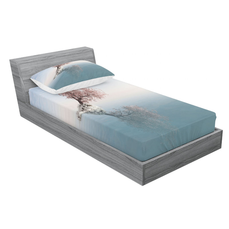 Microfiber Sheet Set, Twin Sheet Set with Fitted Sheet