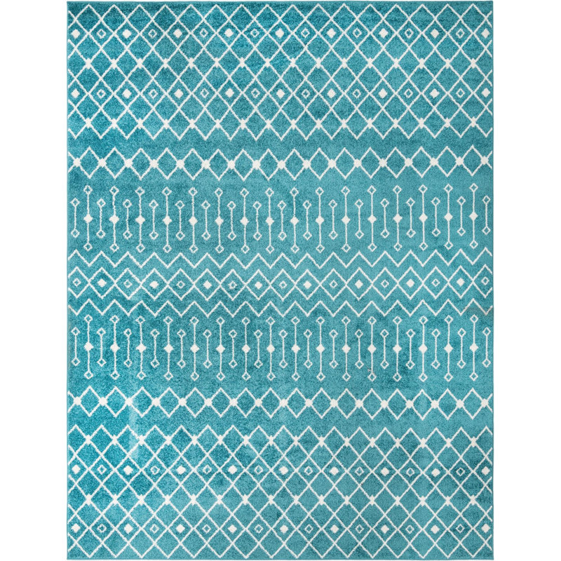 Geometric Indoor Rug, Rectangle 10' x 13'