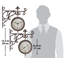 8'' Wireless Outdoor Clock Thermometer