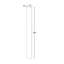 Panneau mural en contreplaqué blanc Kindwood Eco Shaker, 3 po L x 0,75 po P x 36 po H, prêt à assembler-123468910