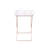 Clear Acrylic & Copper Finish Tray Table