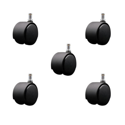 Chair Casters Nylon Hood Twin Wheel