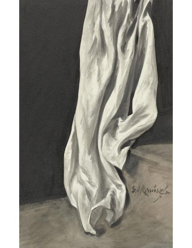"Draperestudie" par Simon Andreas Krausz - Toile tendue avec châssis, H 18 po x l 14 po