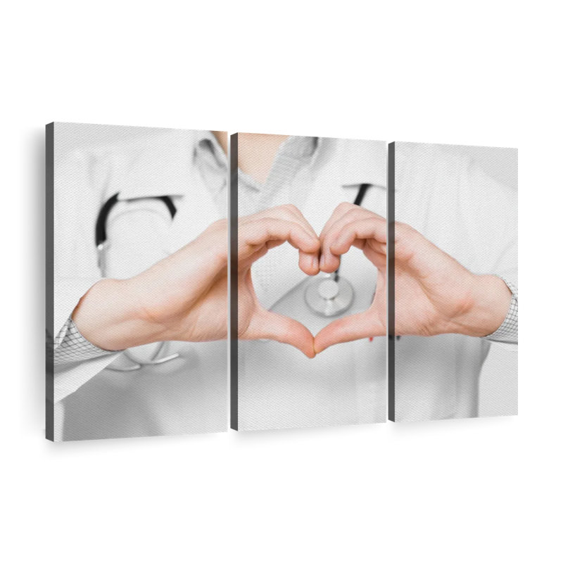 Impression romantique sur toile, H 48 po x l 74 po x P 1,25 po