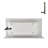 Streamline 66 in. x 32 in. Acrylic Right-Hand Drain Alcove Bathtub in Glossy White With External Drain-101700446