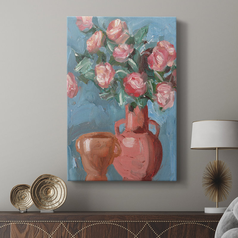 Rosa Blooms I - galerie sur mesure, H 48 po x l 32 po