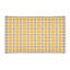 Tapis jaune / blanc à carreaux-53649843