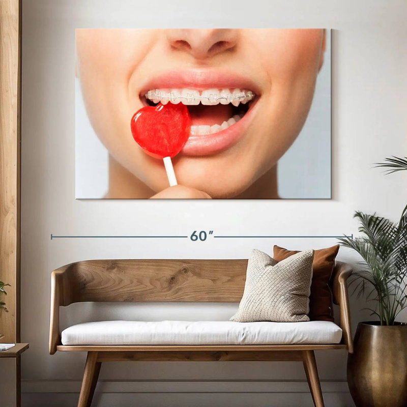 Sucette Heart Bite, H 34 po x l 51 po