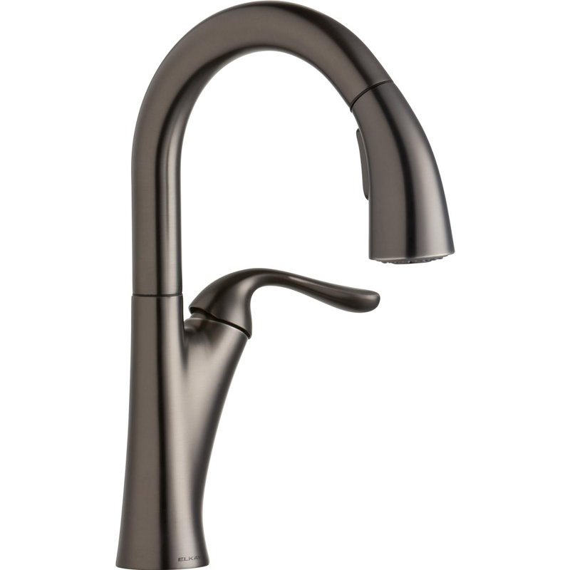 Harmony Pull Down Single Handle Kitchen Faucet, Antique Steel