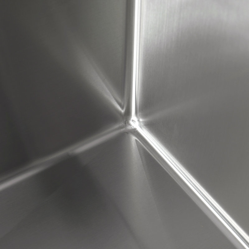 Évier de cuisine en acier inoxydable, lavabo simple sur mesure 33 po x 22 po, brossé, avec planche à découper, passoire, grille