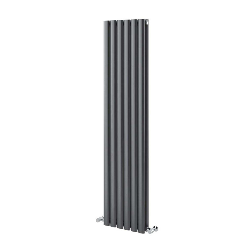 Vertical Flat Panel Radiators, 1500mm H x 350mm W, Grey