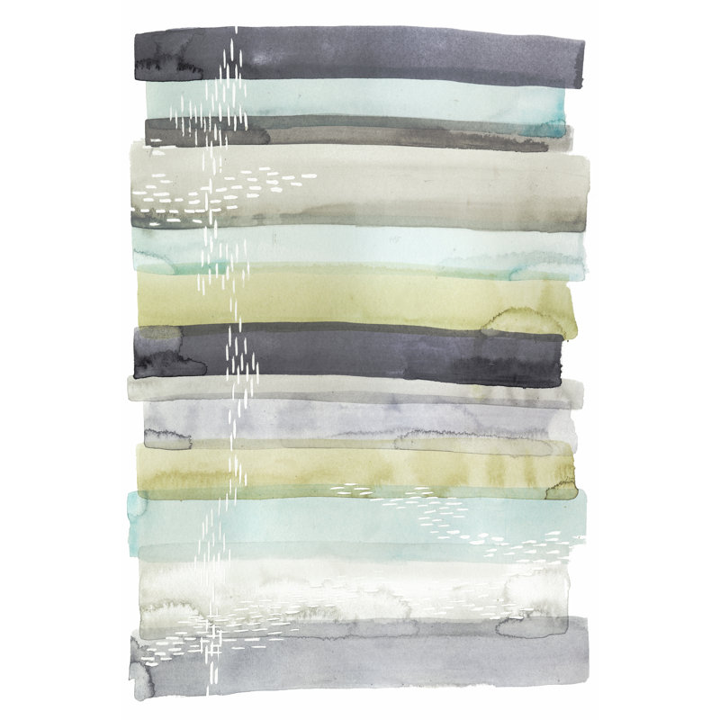 Wavelet II by Grace Popp - Wrapped Canvas Painting, 46cm H x 30cm W x 3.8cm D