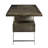 Kajana 2-Drawers Executive Desk with USB in Bronze Aluminum