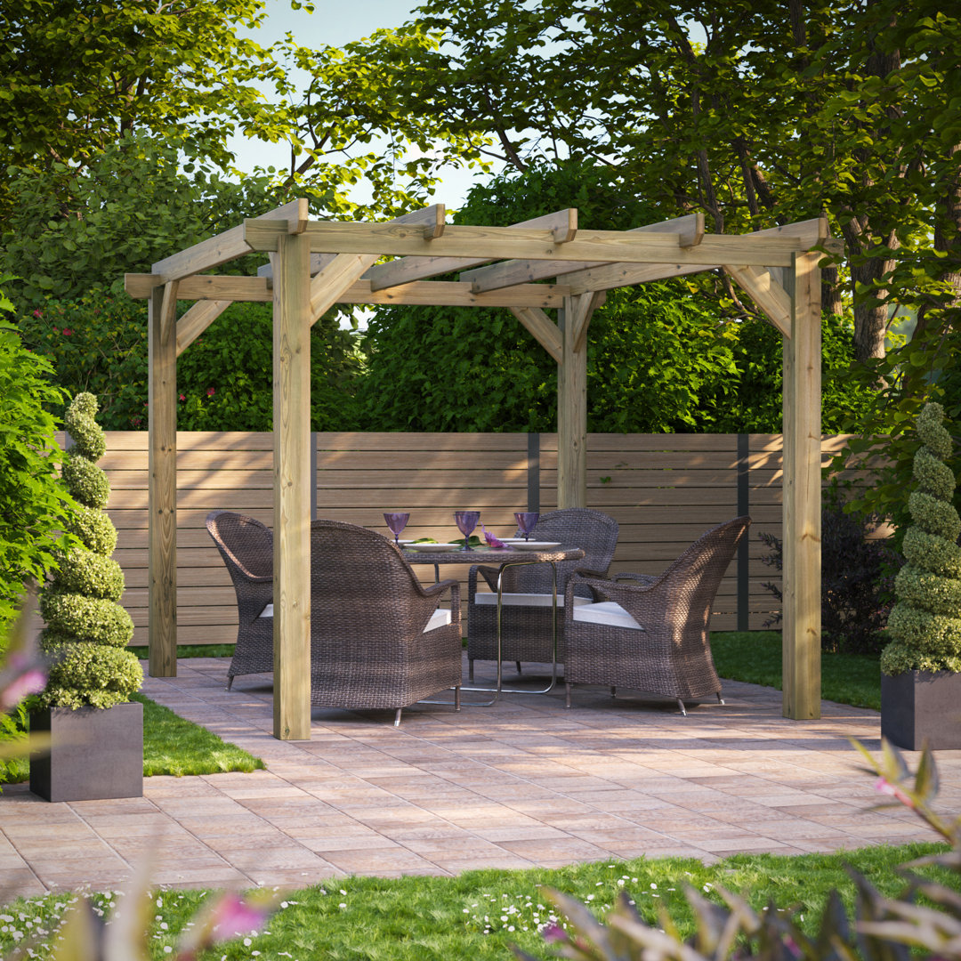 Powersheds 10 x 12ft Timber Pressure Treated Pergola