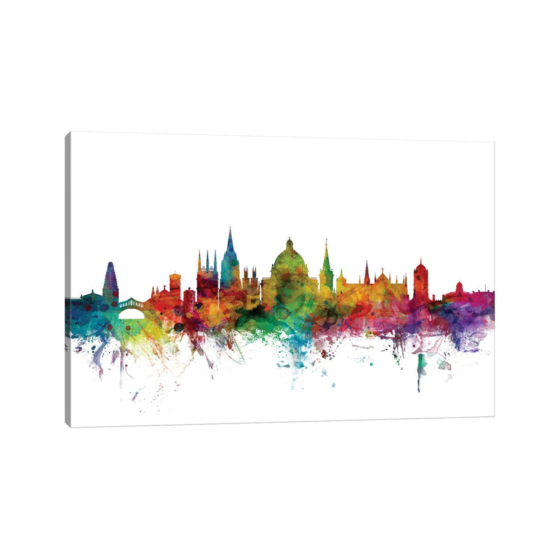 Oxford, England Skyline by Michael Tompsett - Wrapped Canvas Gallery-Wrapped Canvas Giclée